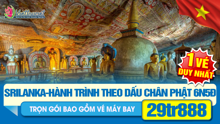 TOUR LỄ 30/4 - Du lịch Sri Lanka 6N5Đ - Hành Trình Di Sản & Tâm Linh Về Miền Phật Giáo Nguyên Thủy -