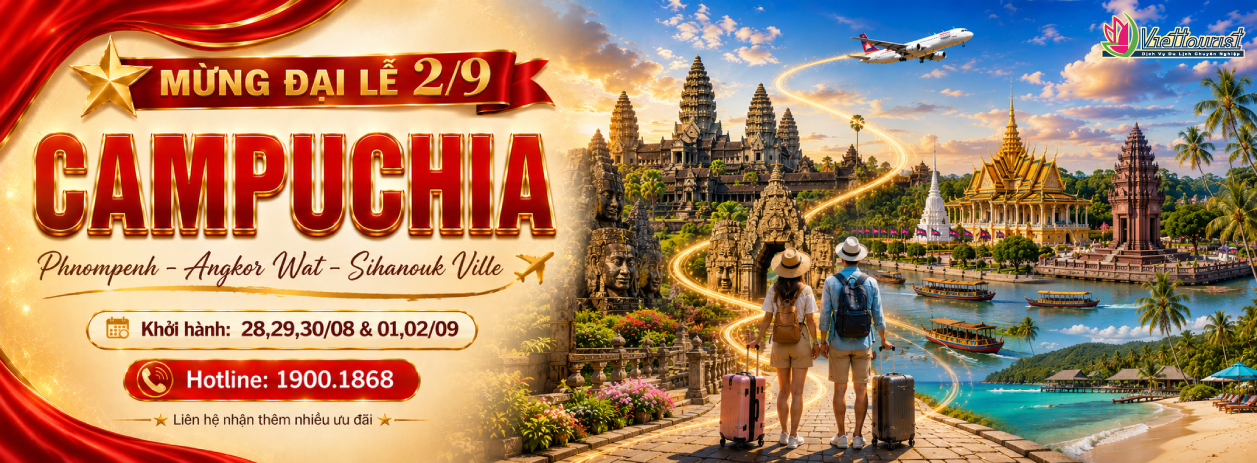 Tour Lễ 2/9 Campuchia