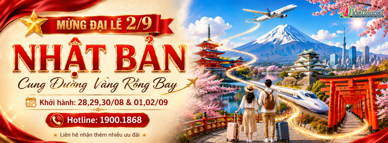 Tour lễ 2/9 Nhật Bản