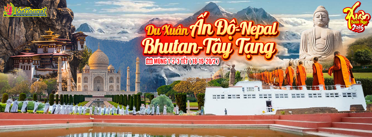 ẤnĐộ-Nepal-Bhutan-TâyTạng Tết Dương Lịch