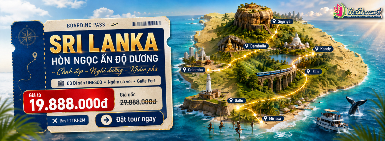 Tour Sri Lanka Cảnh Đẹp – Nghỉ Dưỡng