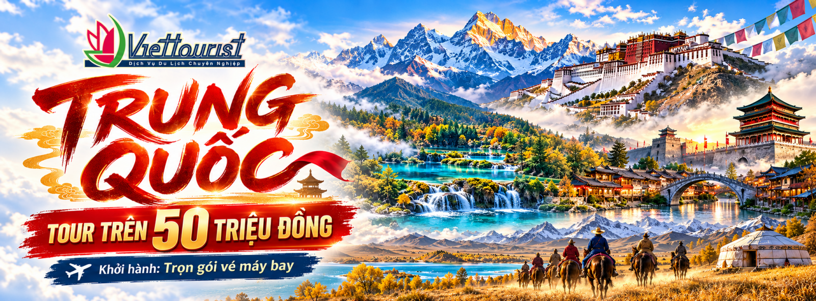 Tour Trung Quốc Trên 50 Triệu