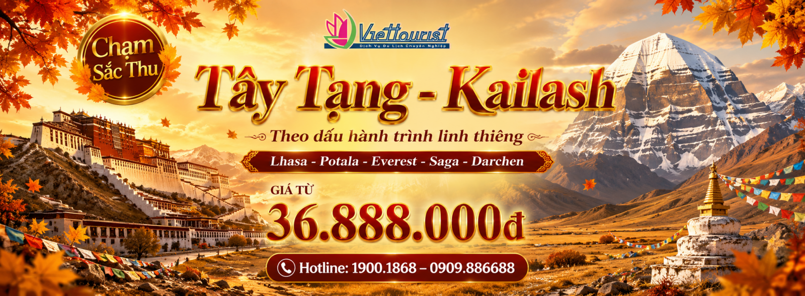 Tây Tạng - Kailash linh thiêng 2026
