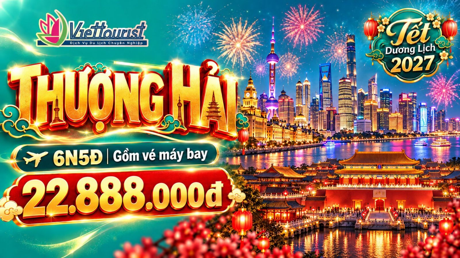 Tour Noel – New Year Thượng Hải – Bắc Kinh 6N5Đ | Hàng Châu – Ô Trấn – Vạn Lý Trường Thành