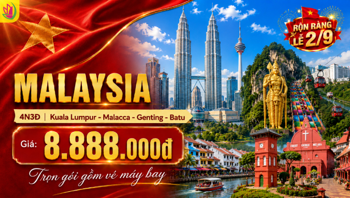 Tour Malaysia Lễ 2/9 4N3Đ | Kuala Lumpur – Genting