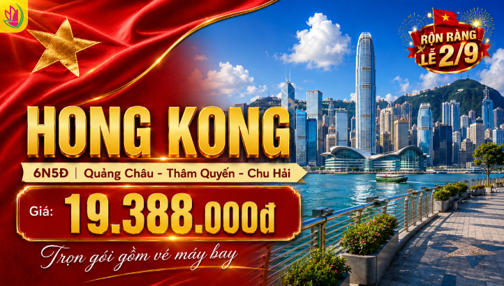Tour Hong Kong Trung Quốc Lễ 2/9 | Chu Hải – Thẩm Quyến