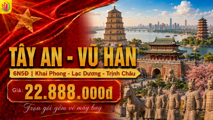 Tour Trung Quốc Lễ 2/9 6N5Đ | Tây An – Thiếu Lâm Tự