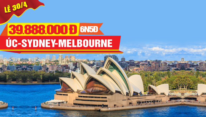 Du lịch ÚC 30/4 -Thành phố MELBOURNE - SYDNEY Mùa Thu 6N5Đ Tour bay thẳng & trải nghiệm ngủ đêm trên tàu kiểu ÚC