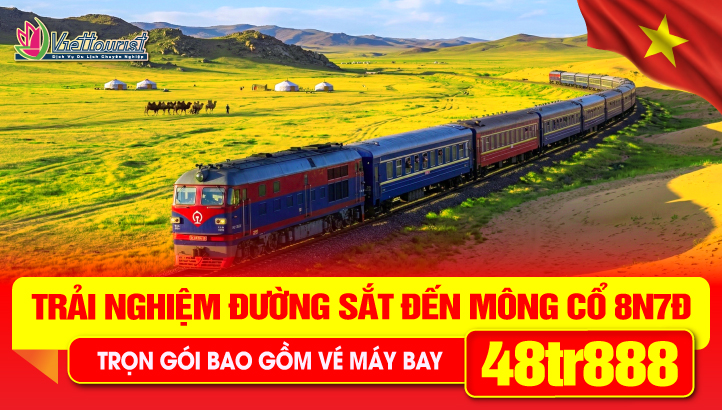 Tour Du Lịch Mông Cổ Lễ 30/4 8N7Đ - DẤU ẤN DU MỤC MÙA XUÂN - Trải nghiệm tuyến đường sắt xuyên sa mạc Gobi từ Nội Mông đến Mông Cổ - Thủ Đô Ulan Bator