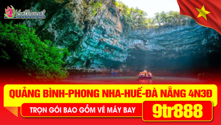 Tour Du Lịch Lễ 30/4 Quảng Bình - Phong Nha - Đà Nẵng- Huế - Bà Nà Hills - Hội An 4N3Đ