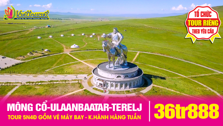 Tour Mông Cổ Mùa Đông 5N4Đ | Thủ đô Ulaanbaatar – Công viên Terelj - Tượng đài Thành Cát Tư Hãn