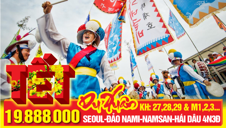 Du lịch Tết HÀN QUỐC - SEOUL – ĐẢO NAMI – THÁP NAM SAN - KHU TRƯỢT TUYẾT SKI RESORT – TRẢI NGHIỆM HÁI DÂU TÂY