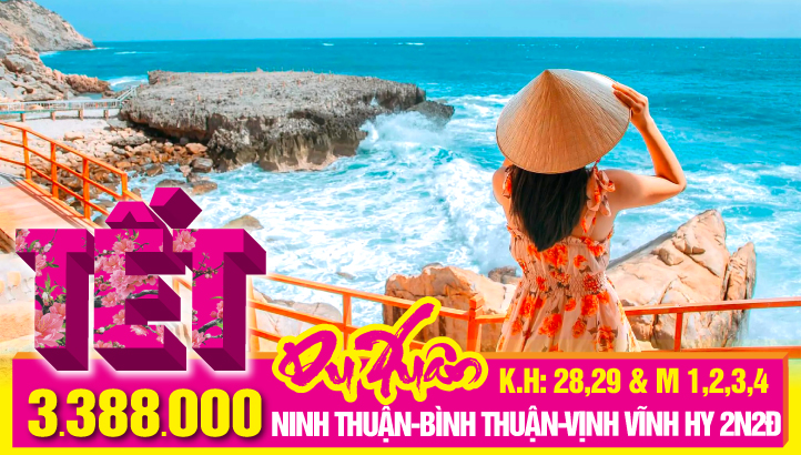 Tour du lịch Tết Nguyên Đán Ninh Thuận - Bình Thuận 2N2Đ | Ninh Thuận - Vịnh Vĩnh Hy - Hang rái - Trùng Sơn Cổ Tự