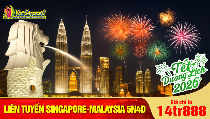Tour Du lịch Tết Dương Lịch Singapore - Malaysia 5N4Đ | KUALA LUMPUR – PUTRAJAYA - ĐỘNG BATU - GENTING - MALACCA - JOHOR BAHRU - SENTOSA - GARDEN BY THE BAY (Nghỉ đêm Singapore)