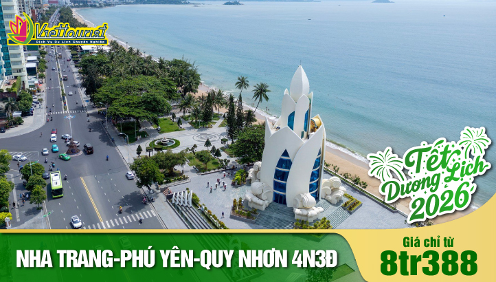 Tour Tết Dương Lịch NHA TRANG - PHÚ YÊN - QUY NHƠN 4N3Đ