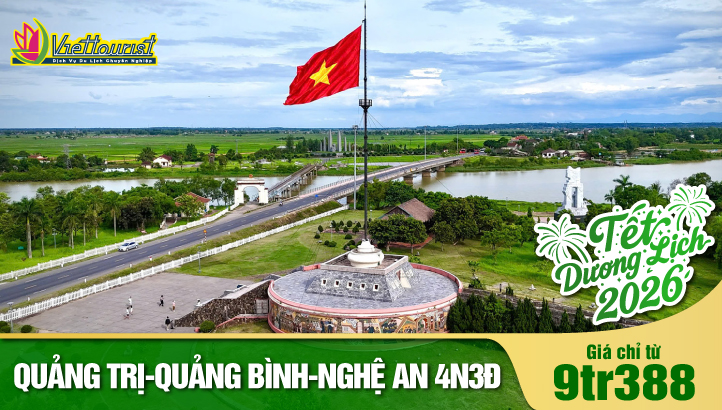Tour Tết Dương Lịch QUẢNG TRỊ - QUẢNG BÌNH - NGHỆ AN - THANH HÓA 4N3Đ