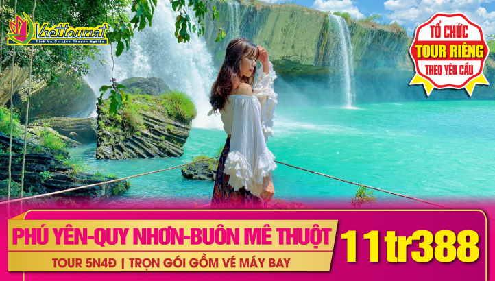 TOUR DU LỊCH TẾT PHÚ YÊN - QUY NHƠN - PLEIKU - BUÔN MA THUỘT 5N4Đ