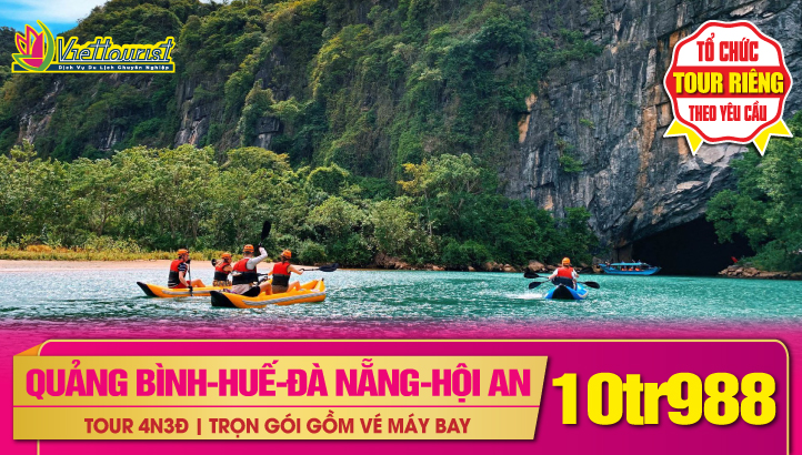 TOUR DU LỊCH TẾT ĐÀ NẴNG - HỘI AN - BÀ NÀ HILLS - CỐ ĐÔ HUẾ - QUẢNG TRỊ - ĐỨC MẸ LA VANG - QUẢNG BÌNH - ĐỘNG PHONG NHA 4N3Đ