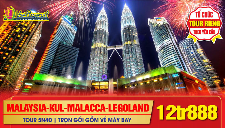 Tour Du Lịch Tết Nguyên Đán MALAYSIA - SINGAPORE 5N4Đ SIÊU TIẾT KIỆM | Johor Bahru - Công Viên Legoland - Singapore - Đảo Sentosa - Phố cổ Malacca - Động Batu - Thủ đô Kuala Lumpur - Cao nguyên Gentting - Làng Pháp Bukitt