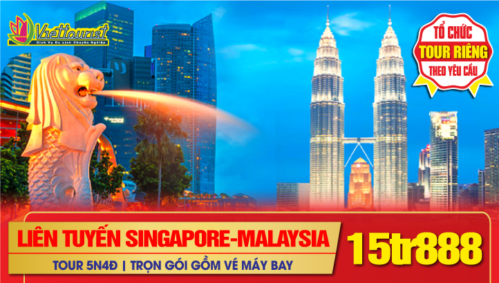 Tour Du Lịch Tết Nguyên Đán MALAYSIA - SINGAPORE 5N4Đ | Singapre - Đảo Sentosa - Johor Bahru - Phố cổ Malacca - Thủ đô Kuala Lumpur - Genting - Làng Pháp - Động Batu - Putrajaya ( 1 Đêm ngủ tại Singapore)