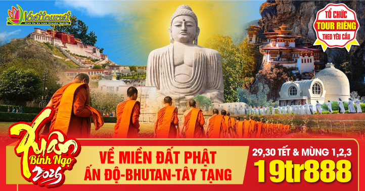 Ấn Độ-Nepal-Bhutan-Tây Tạng Tết Nguyên Đán