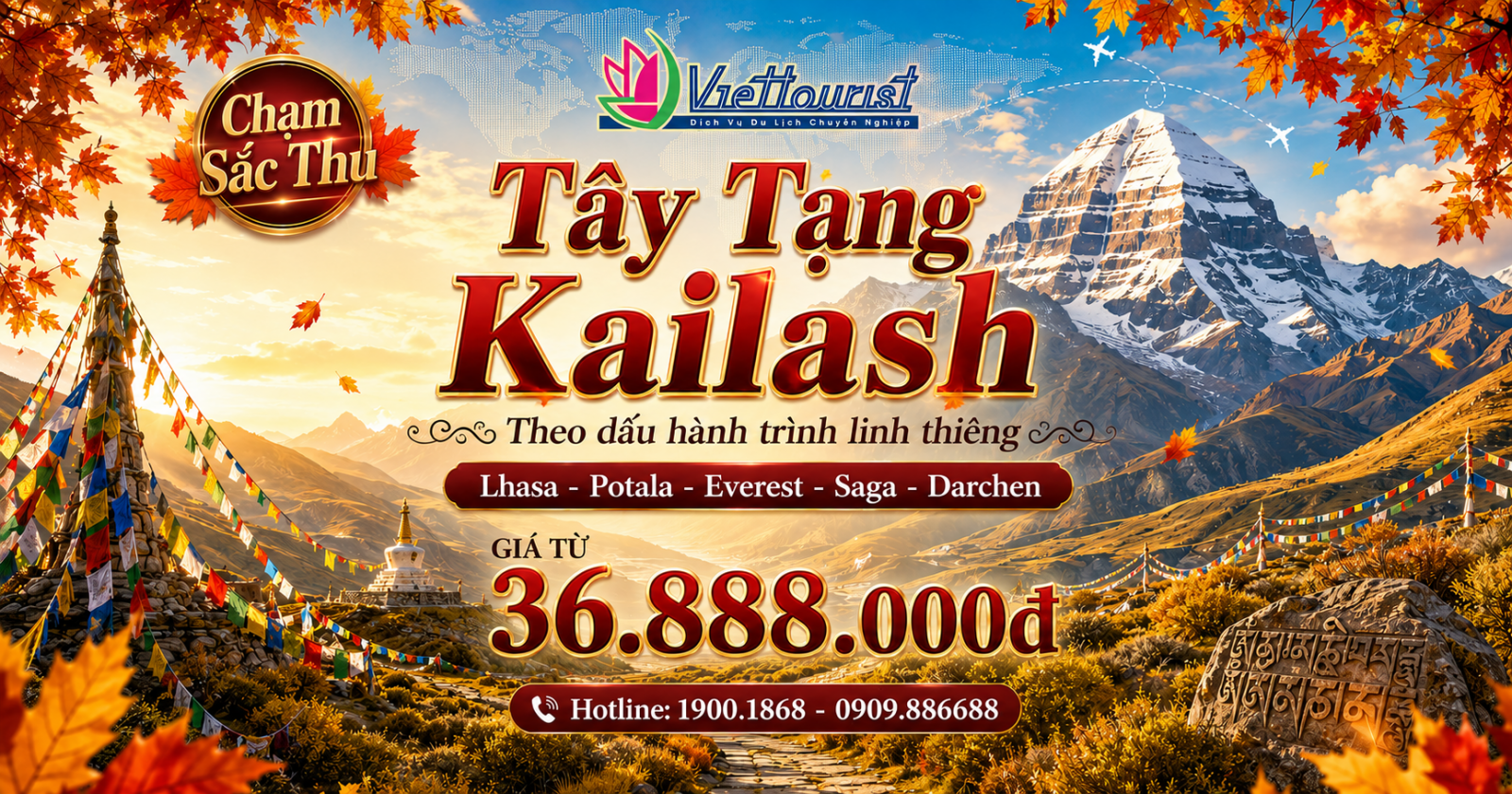Tây Tạng - Kailash linh thiêng 2026