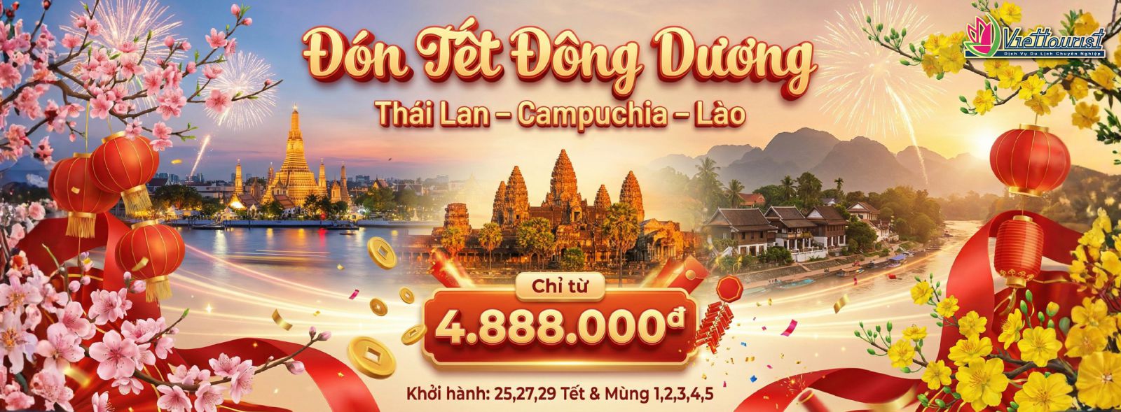 Thái Lan-Campuchia-Lào Tết Nguyên Đán
