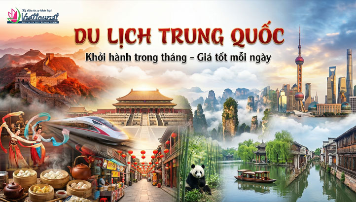 Tour Trung Quốc trong tháng