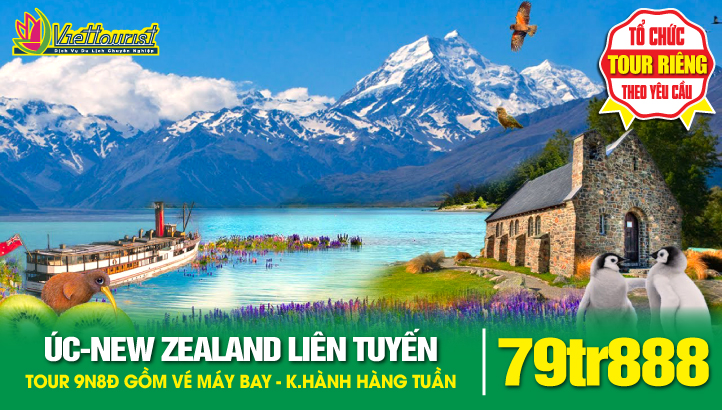 Tour du lịch Úc - New Zealand 9N8Đ | Sydney - Auckland - Hamilton - Taupo - Rotorua - Phim trường Hobbiton - Melbourne