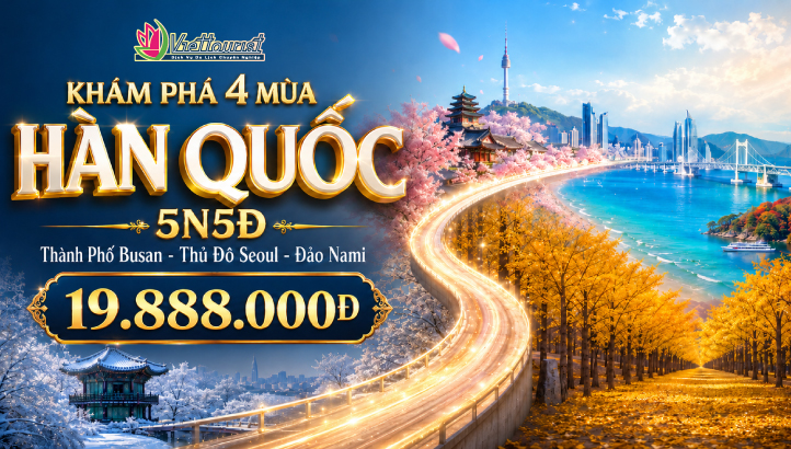 Tour Hàn Quốc 4 Mùa 5N5Đ | Busan – Seoul – Nami