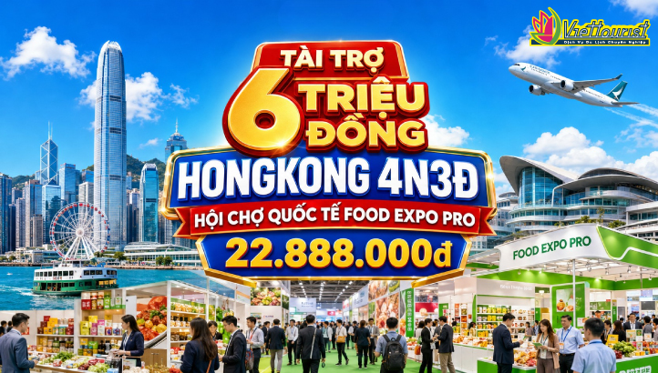 Đoàn doanh nghiệp Việt Nam tham dự hội chợ HKTDC FOOD EXPO PRO HONG KONG 2026 khảo sát xu hướng F&B quốc tế & xúc tiến thương mại tại Hongkong