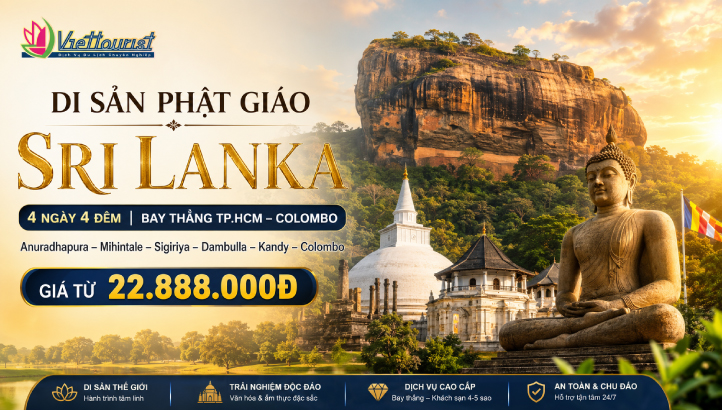 Tour Sri Lanka Di Sản Phật Giáo 4 Ngày 4 Đêm Gía Tốt
