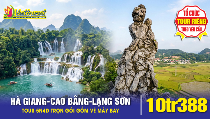 Tour du lịch Hà Giang - Cao Bằng - Bắc Kạn - Lũng Cú - Đồng Văn - Đèo Mẻ Pía - Thác Bản Giốc - Hồ Ba