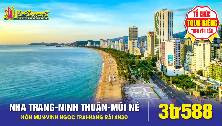 KHÁM PHÁ NHA TRANG - PHIÊU LƯU ĐẢO KHỈ VINPEARL HARBOUR 4 NGÀY 3 ĐÊM