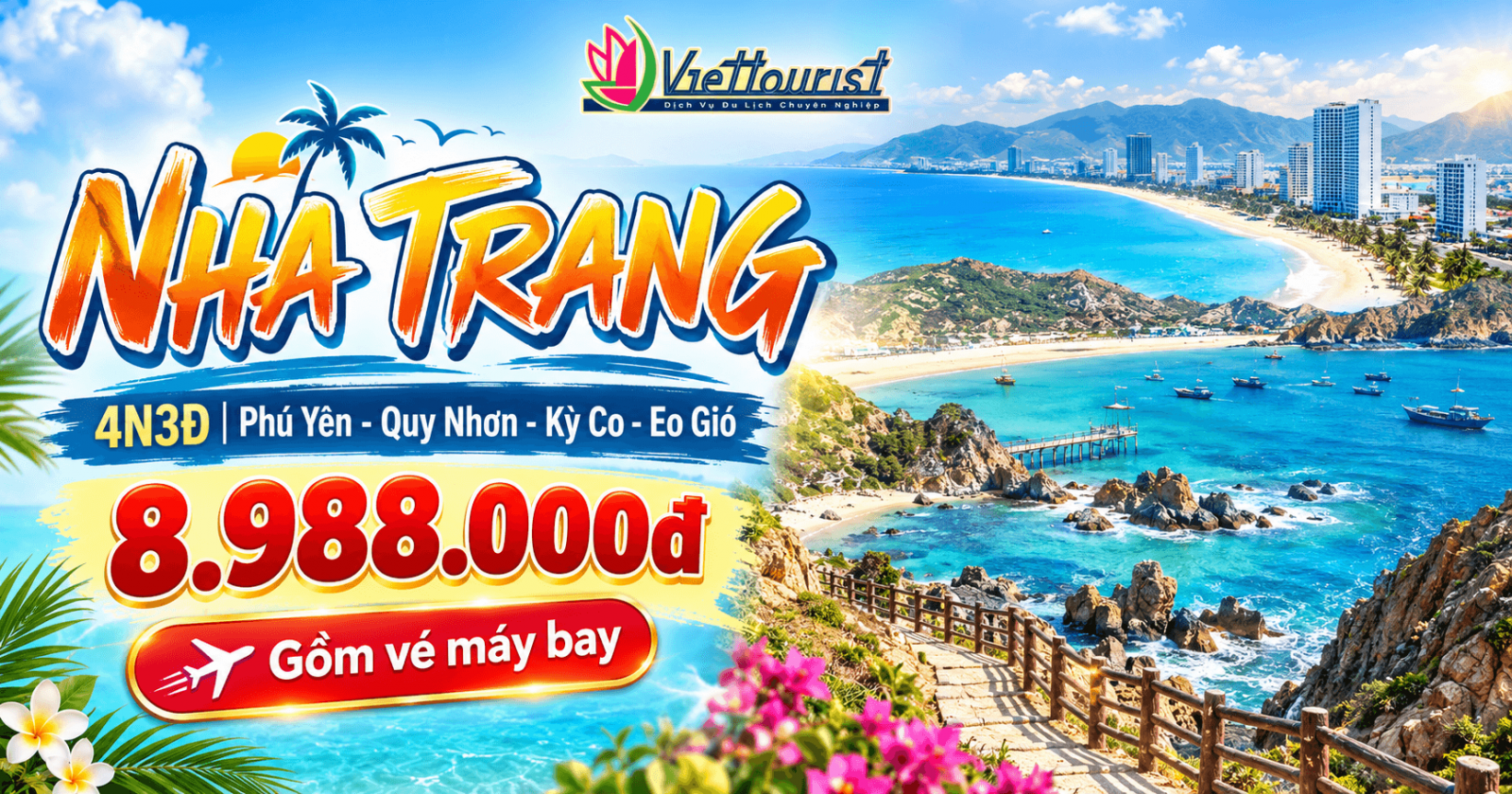 NHA TRANG - PHÚ YÊN - QUY NHƠN 4N3Đ