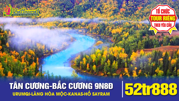 Tour du lịch Tân Cương 9N8Đ | Urumqi - Đường Cao Tốc Sa Mạc S21 - Làng Hoà Mộc Kanas - Hồ Sayram - Hẻm Núi Độc Sơn Tử