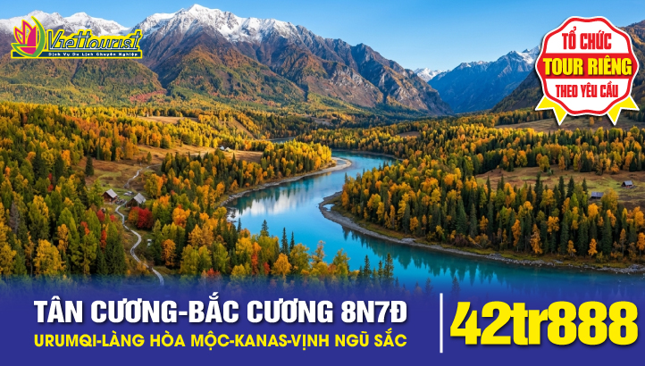 Tour du lịch Tân Cương 8N7Đ | Urumqi - Hỏa Diệm Sơn - Thành Cổ Giao Hà- Kanas – Vịnh Ngũ Sắc - Làng Hoà Mộc