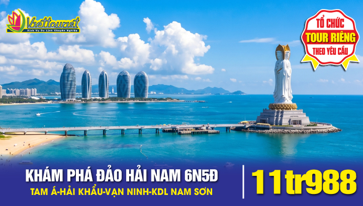 Tour du lịch Trung Quốc - Đảo Hải Nam - Tam Á - Hải Khẩu 6N5Đ