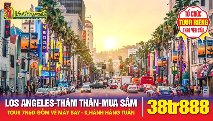 Du lịch Hoa Kỳ - Bờ Tây nước Mỹ 7N6Đ - thăm thân tại Los Angeles | Kết hợp tour tham quan Los Angeles - Las Vegas - San Diego - Hollywood - Universal Studio - kỳ quan Grand Canyon-Hoover Dam