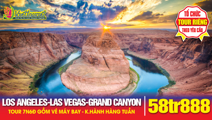 Du lịch Hoa Kỳ - Bờ Tây Nước Mỹ 7N6Đ | Los Angeles - Las Vegas - San Diego - Hollywood - Universal Studio - kỳ quan Grand Canyon-Hoover Dam