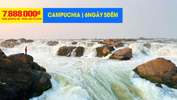 Du lịch Campuchia liên tuyến 6n5đ | Preah Vihear - Stung Treng - Mondulkiri - Ratanakiri - Siemreap - Angkor Wat - Battambang - Pursat - Oudong - Thủ Đô Phnompenh