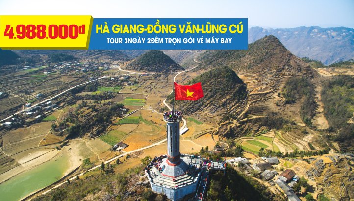 Tour du lịch Hà Giang Đồng Văn - Mèo Vạc - Hoa tam giác mạch giá rẻ 3n2đ trọn gói gồm vé máy bay từ HCM