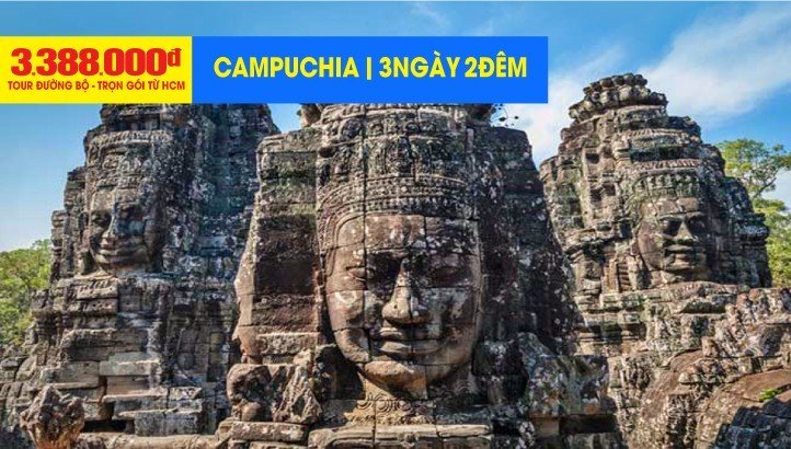 Tour du lịch Campuchia - Siem Reap - Cầu Rồng Cổ - Vip Tour Quần Thể Angkor - Phnom Penh 3N2Đ
