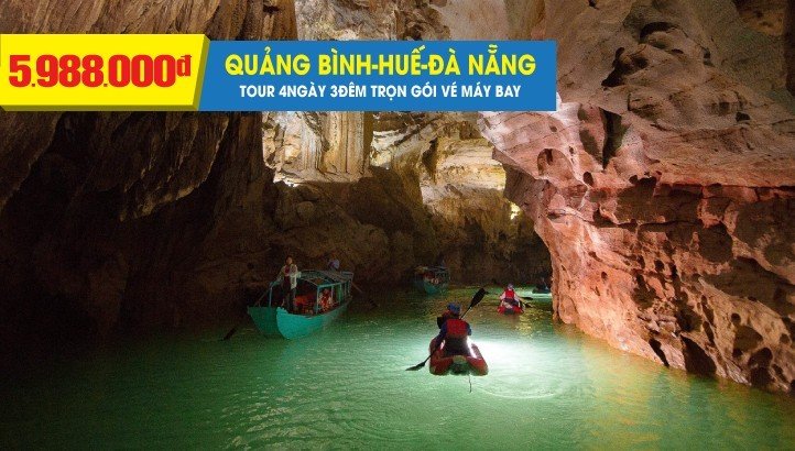 Tour Đà Nẵng - Bà Nà Hills - Hội An - Huế - Quảng Bình Phong Nha 4N3Đ