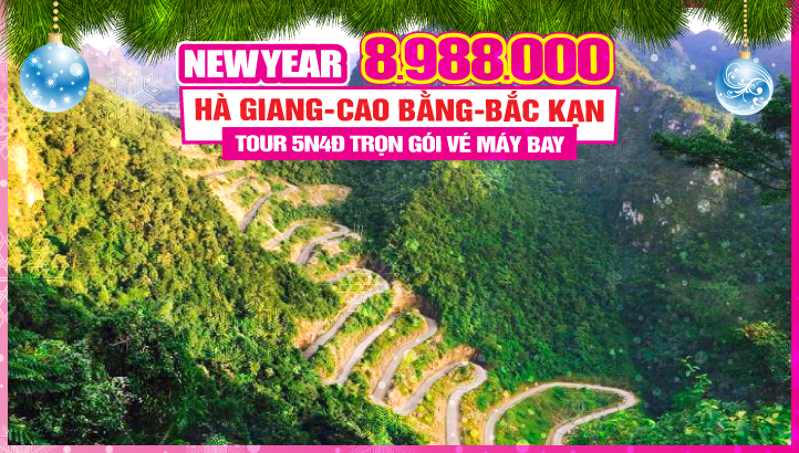 Tour du lịch Tết Dương Lịch Hà Giang - Lũng cú - Đồng Văn-Cao Bằng-Thác Bản Giốc-Hồ Ba Bể-Bắc Kạn - Hà Nội