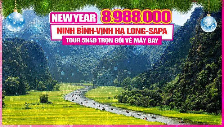 Tour du lịch Tết Dương Lịch Hà Nội-Sapa-Fansipan-Vịnh Hạ Long-Ninh Bình 5n4d