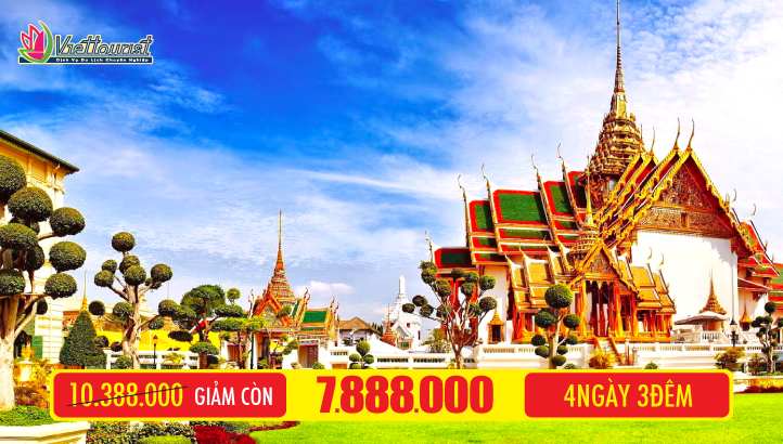 Tour du lịch Thái Lan lễ 2/9 BANGKOK -  PATTAYA 4N3Đ - Tour kích cầu trọn gói đã bao gồm vé máy bay