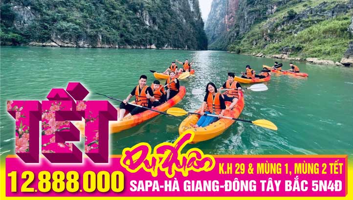 Tour du lịch Tết Nguyên Đán Sapa - Hà Giang - Đông Tây Bắc liên tuyến 5N4D