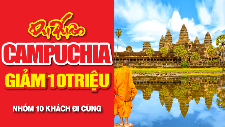 Tour Tết Nguyên Đán Campuchia - Siem Reap - Angkor Wat - Battambang - Pursat - Oudong - Phnom Penh 4N3Đ | Khởi hành Mùng 2, 4, 6 Tết