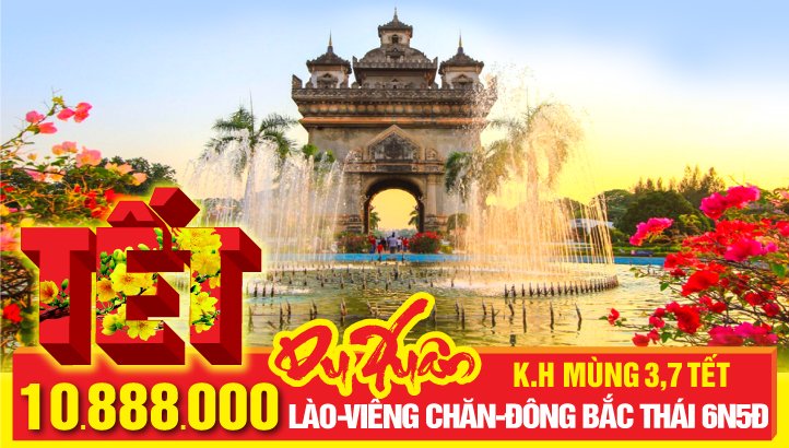 Tour du lịch Lào - thủ đô Viêng Chăn - Đông Bắc Thái Lan - Savannaket - Pakse 6N5Đ